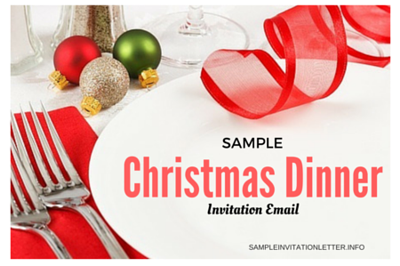 Christmas dinner Invitation Email