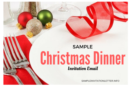 Christmas Dinner Invitation Email Template 1