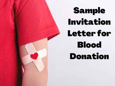 Sample Invitation Letter for Blood Donation